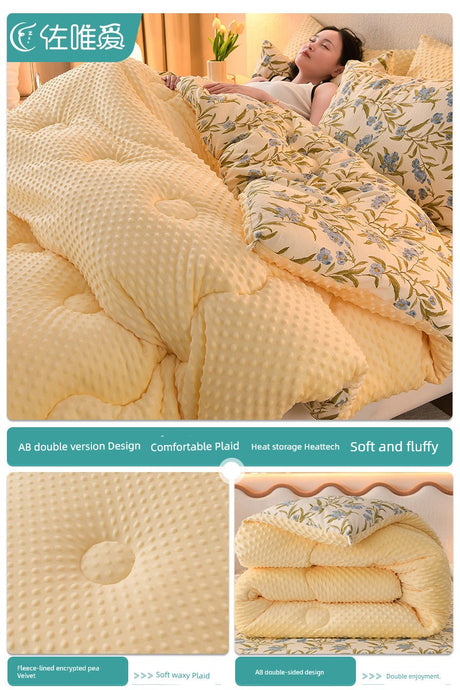 Quilt Thickened Heattech Adult Integrated Winter Quilt Spring and Autumn Duvet Insert All Year Round Neutral Machine Washable Julia M LifeStyles