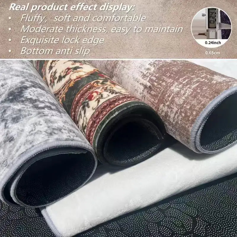 Retro Light Luxury Home Bathroom Floor Mat