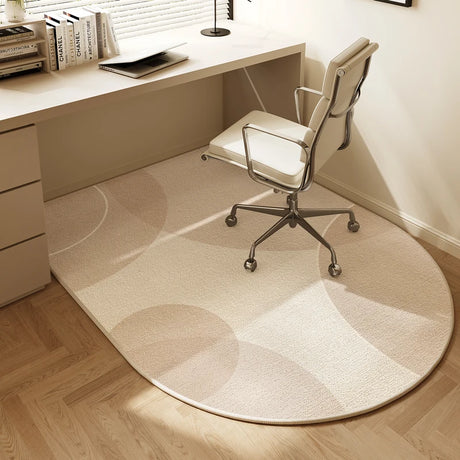 Cream Style Modern Arc-shaped Carpet