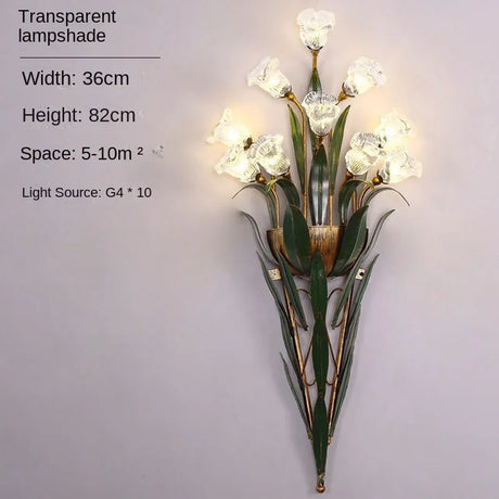 Vintage American Flower Wall Lamp - LED Ambient Light