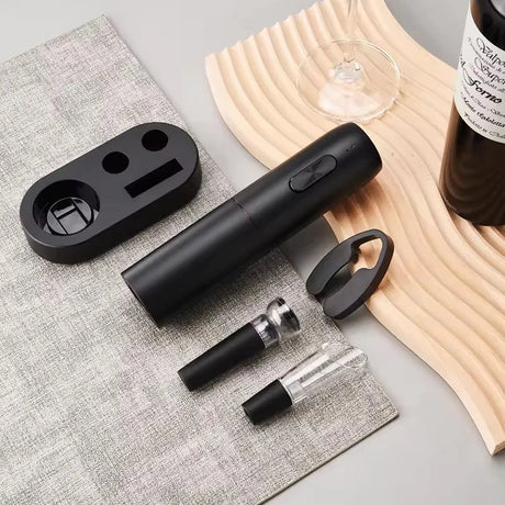 4-in-1 Electric Bottle Wine Opener Set Rechargeable Electric Automatic Corkscrew Wine Opener Set Wine Stopper, Wine Pourer Julia M Home & Kitchen