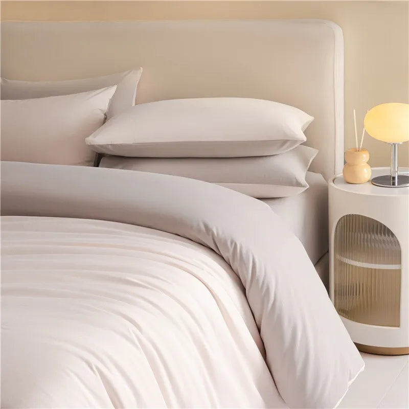 Reversible Brushed Cotton Duvet Cover Set with Pillowcases in Multiple Sizes
