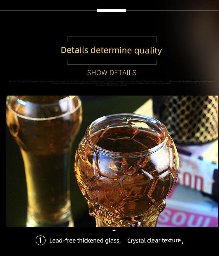 Creative World Cup Beer Steins FIFA World Cup Glass Cup Bar Juice Football Water Cup Handmade Beer Mug