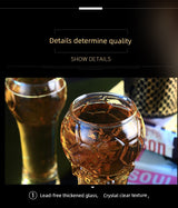 Creative World Cup Beer Steins FIFA World Cup Glass Cup Bar Juice Football Water Cup Handmade Beer Mug