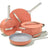 Nonstick Ceramic Cookware Set Pots Pans Lids and Kitchen Storage Non Toxic PTFE & PFOA Free Oven Safe Julia M Home & Kitchen