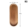 Tableware Solid Wood Food Tray Round Rectangle Dessert Plate Japanese-style Wooden Snack Fruit Tea Saucer Pallet Bread Board Julia M LifeStyles