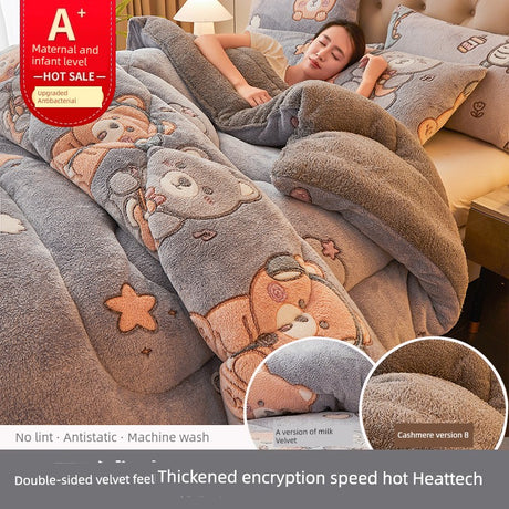 Pretty Elf Cashmere Touch Winter Quilt - Plush Heattech Milk Fiber Duvet Insert Julia M LifeStyles