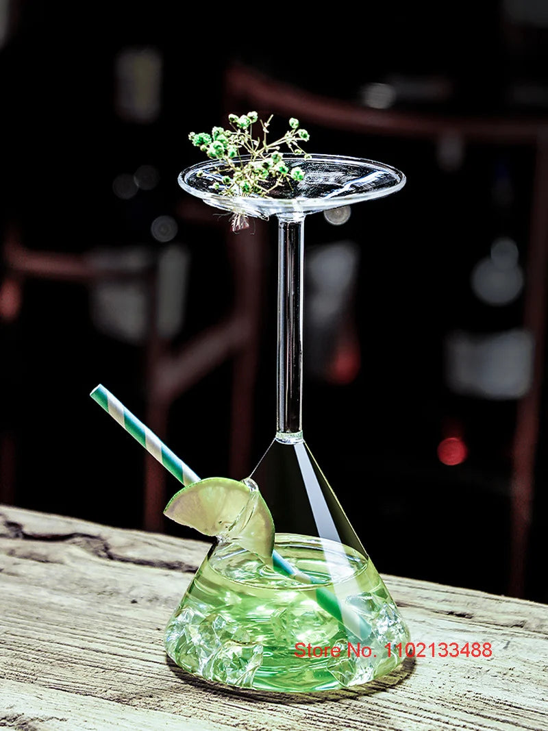 Funny Upside Down Cocktail Glass Upside Down Martini Cocktail Cup Inverted Juice Tumbler Opposite Cocktail Glass Cup Wholesale - Julia M LifeStyles