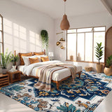 Moroccan Retro Style Bathroom and Living Room Floor Mat