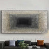 Noir Horizon Textured Canvas | Handmade Palette Knife Abstract Wall Art
