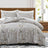 Boho White Paisley Floral Duvet Cover Twin Bohemian Exotic Flower Bedding Set Reversible Red Comforter Cover for Girl Women Room Julia M LifeStyles