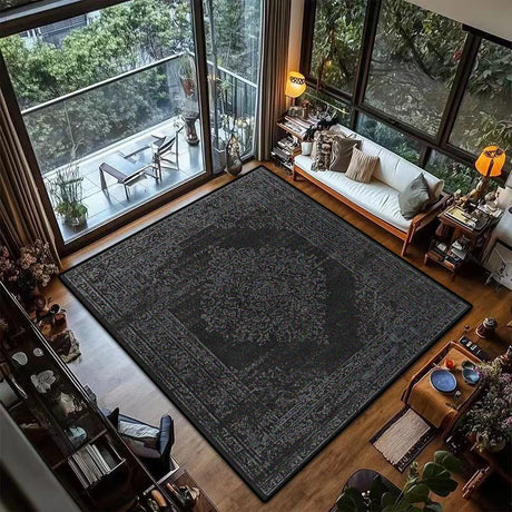 Luxury Retro Black Persian Carpet - Julia M LifeStyles