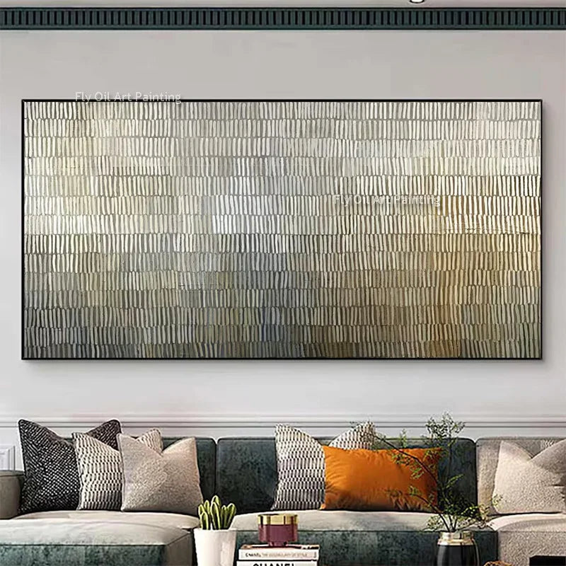 Noir Horizon Textured Canvas | Handmade Palette Knife Abstract Wall Art