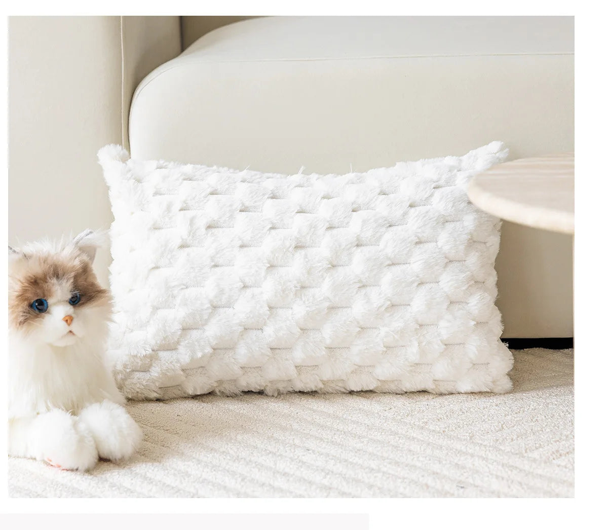 Exquisite Nordic Floral Embroidery French Cream Throw Pillow Cover Julia M LifeStyles