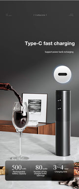 Rechargeable Electric Wine Bottle Opener Set - Julia M LifeStyles