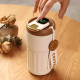 Smart LED Temperature Display Stainless Steel Coffee Cup 🌡️  Julia M Home & Kitchen   