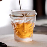 Playful Monkey Crystal Glass Kung Fu Tea Mug