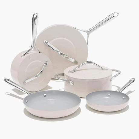 Ceramic Cookware Set Nonstick Pots and Pans Set 8-Piece - Non-Toxic & PTFE/PFOA/PFAS Free, Induction Cookware, Julia M LifeStyles