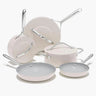Ceramic Cookware Set Nonstick Pots and Pans Set 8-Piece - Non-Toxic & PTFE/PFOA/PFAS Free, Induction Cookware, Julia M LifeStyles