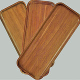 Tableware Solid Wood Food Tray Round Rectangle Dessert Plate Japanese-style Wooden Snack Fruit Tea Saucer Pallet Bread Board Julia M LifeStyles