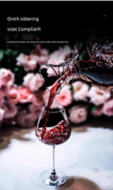 Lux Iceberg Falls Crystal Glass Wine Decanter & Filter Julia M LifeStyles