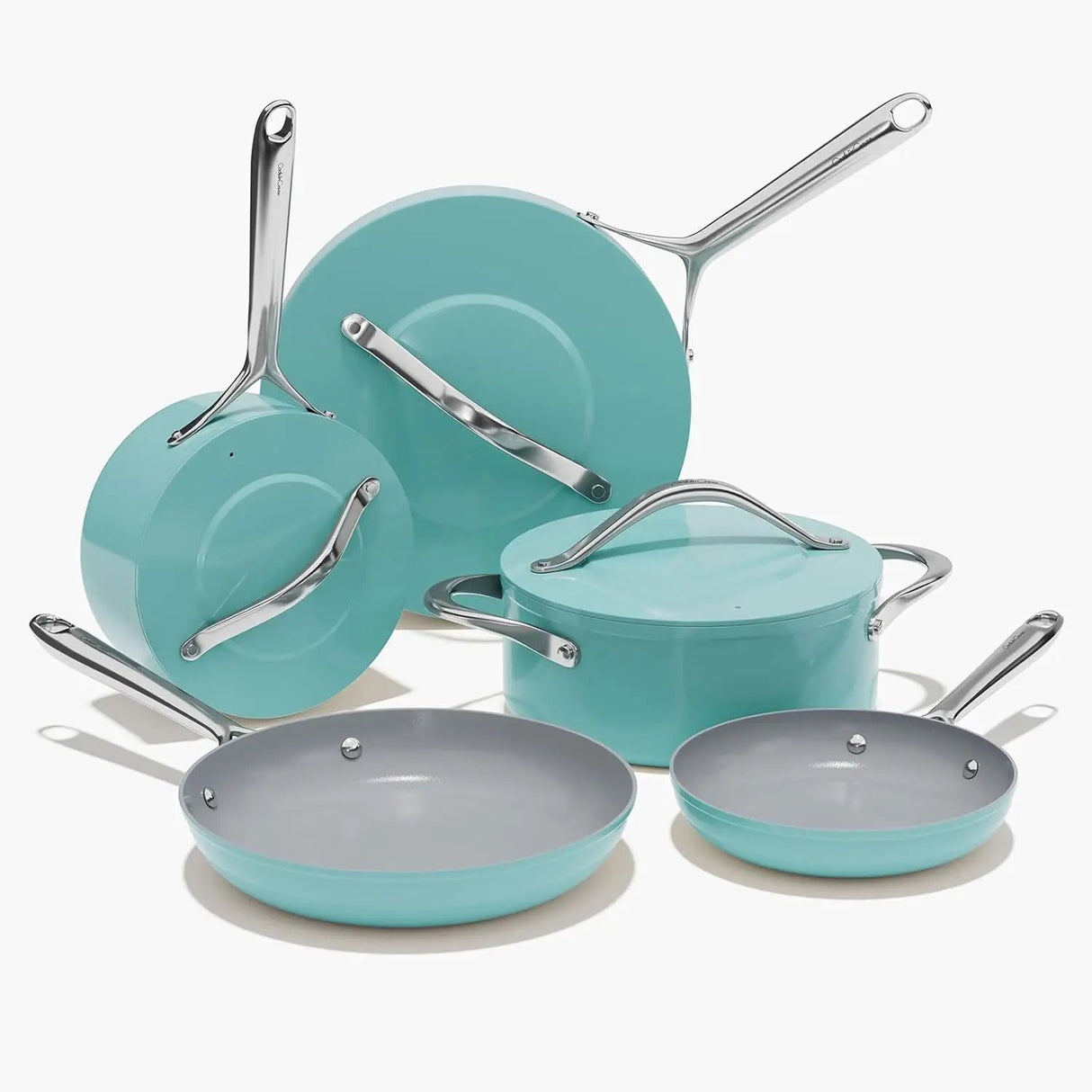 Ceramic Cookware Set Nonstick Pots and Pans Set 8-Piece - Non-Toxic & PTFE/PFOA/PFAS Free, Induction Cookware, Julia M LifeStyles