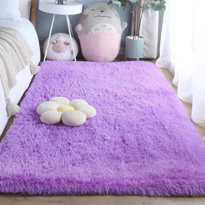 Tie-Dye Plush Carpet - Soft Fluffy Living Room Bedroom Mat - Julia M LifeStyles