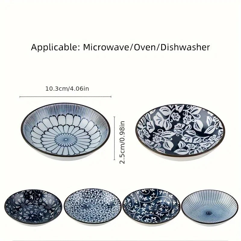 6Pcs Creative Ceramic Snack Plates Set