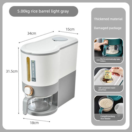 Luxurious Seal & Dispense Rice Storage Bucket Julia M LifeStyles