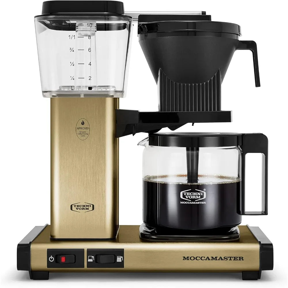 Technivorm Moccamaster KBGV 10-Cup Coffee Maker Brushed Brass, 40 Ounce, 1.25l Julia M LifeStyles