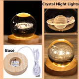 Unique 3D Crystal Ball Lamp with Galaxy and Planetary Projections USB Night Light for Cozy Atmosphere plasma ball Julia M LifeStyles