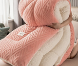 Antarctic People Luxe Winter Lambskin Quilt - Thickened Milk Fiber Duvet for Ultimate Comfort Julia M Home & Kitchen