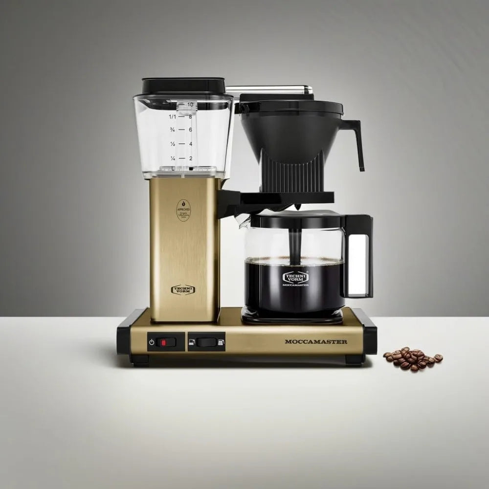 Technivorm Moccamaster KBGV 10-Cup Coffee Maker Brushed Brass, 40 Ounce, 1.25l Julia M LifeStyles