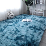 Tie-Dye Plush Carpet - Soft Fluffy Living Room Bedroom Mat