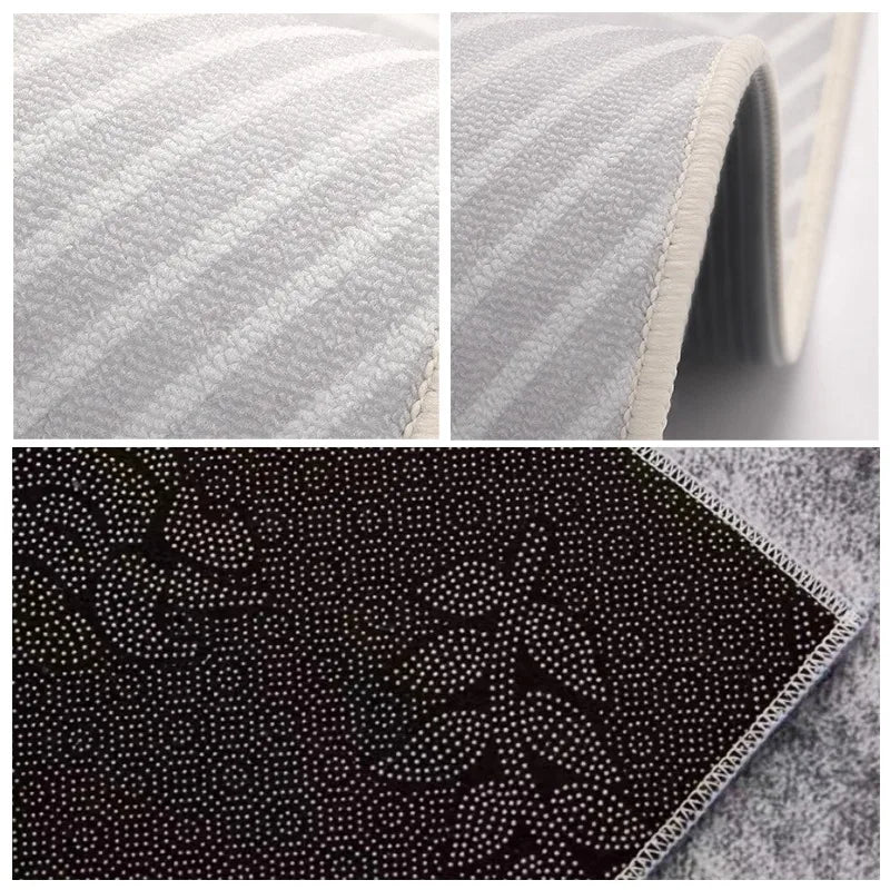 Simple Black And White Style Carpet