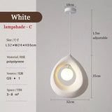 Pendant Lights Japanese Wabi Sabi Minimalist Bedroom Kitchen Island G9  LED Chandeliers Living Room Hanging Lamps