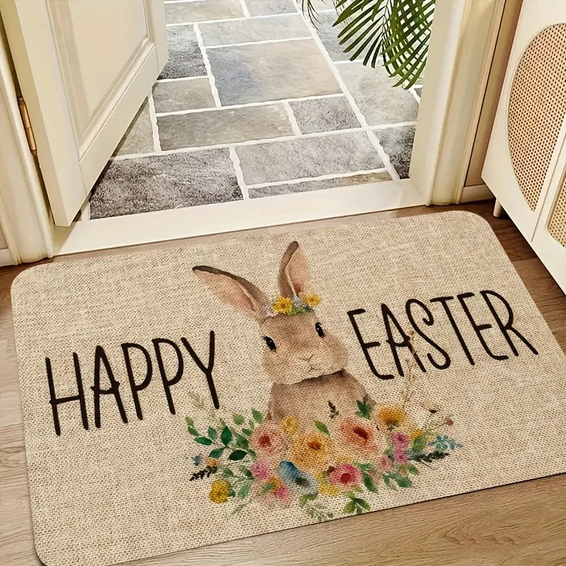 VIKAMA Cartoon Easter Carpet - Soft and Comfortable Bedroom Side Rug