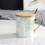 Florence Exquisite European-Style Bone China Mug with Lid and Spoon Julia M LifeStyles