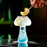 Cute Mushroom Cocktail Glass 260ml Cup For Drinks Beer Creative Clear Wine Glasses Coffee Cups Drinkware Bar Shot Glasses Julia M Home & Kitchen