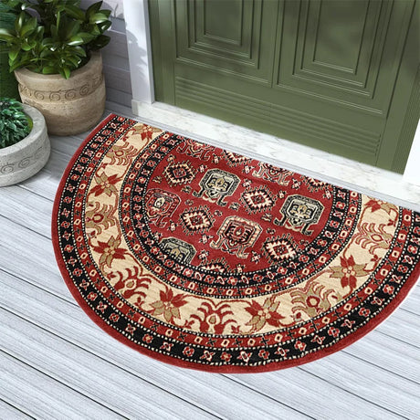 Bohemian Semi-Circle Welcome Door Mat