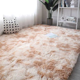 Tie-Dye Plush Carpet - Soft Fluffy Living Room Bedroom Mat