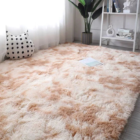Tie-Dye Plush Carpet - Soft Fluffy Living Room Bedroom Mat