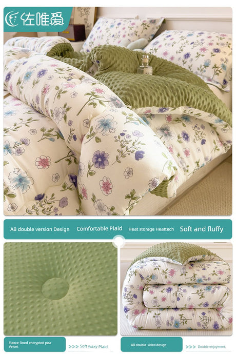 Quilt Thickened Heattech Adult Integrated Winter Quilt Spring and Autumn Duvet Insert All Year Round Neutral Machine Washable Julia M LifeStyles