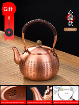 Handmade Outdoor Stove for Making Tea Copper Pot
