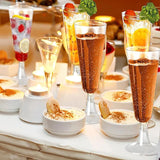 15/25/50pcs 150ml Disposable Champagne Glasses Cocktail Glasses Plastic Tall Glasses Martini Glasses for Weddings Party Julia M LifeStyles