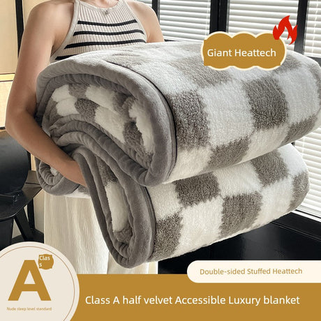 Winter Coral Fleece Cover Throw lanket Office Nap Blanket Sofa Cover Dormitory Half Velvet Blanket Julia M LifeStyles