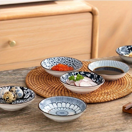6Pcs Creative Ceramic Snack Plates Set