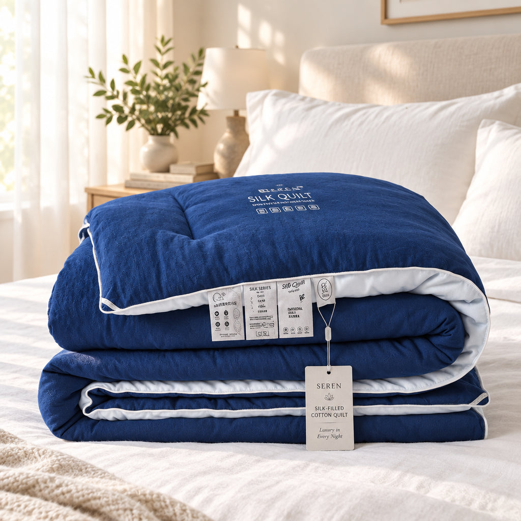 Seren Silk-Filled Cotton Quilt