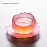 Elegant Frosted Japanese Glass Tea Cup – Single Serve Delight Julia M Home & Kitchen