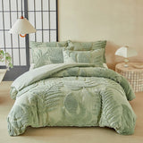 New Monstera Leaves Tufted Duvet Cover Set Single Double Bedding Set King Soft Comfortable Durable Quilt Cover and Pillowcases